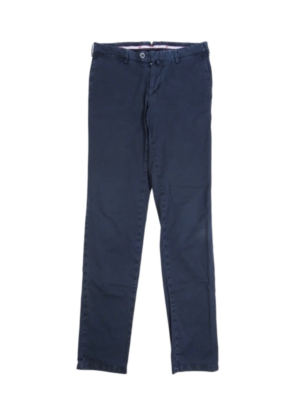 ISAIA Washed Cotton Trousers (Navy Blue)